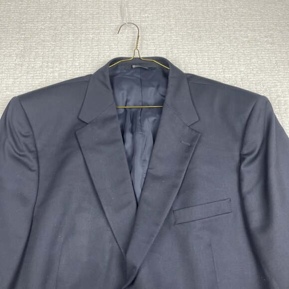 Jos. A. Bank Butt Traveler Mens 50R Dark Blue Wool Blazer Sport Coat Jacket Read - Picture 2 of 16